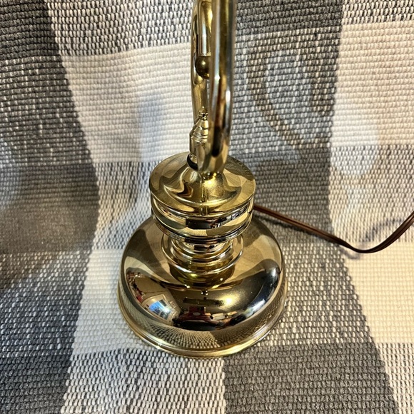 Vintage Underwriters Laboratories Brass Portable Banker Piano Student Desk Lamp - Picture 5 of 14